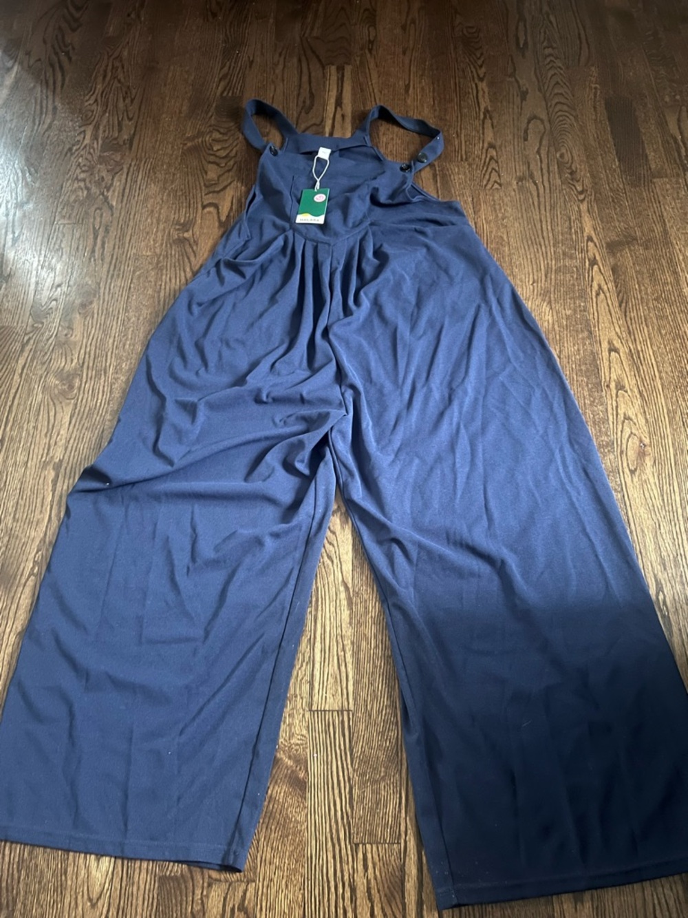HALARA Navy Wide-Leg Strap Jumpsuit - Picture 2 of 5